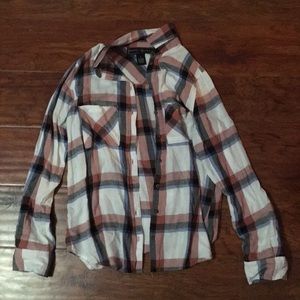 Polly & Esther plaid top